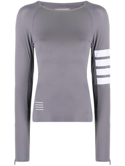 4-Bar compression long-sleeve top by THOM BROWNE