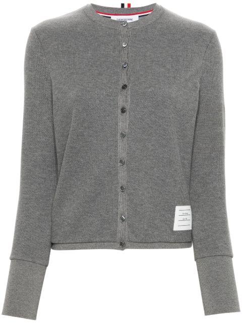 4-Bar cotton cardigan by THOM BROWNE
