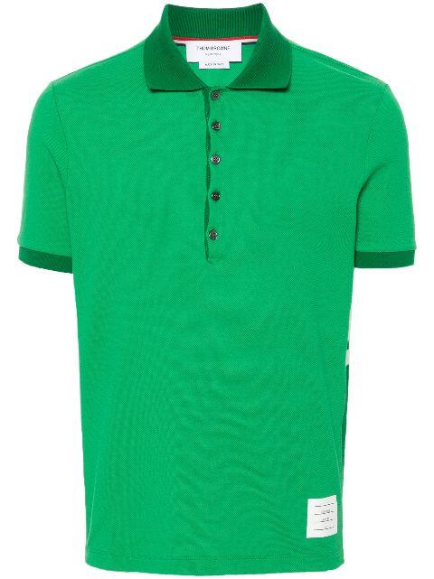 4-Bar cotton polo shirt by THOM BROWNE
