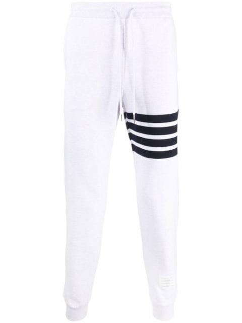4-Bar cotton track shorts by THOM BROWNE
