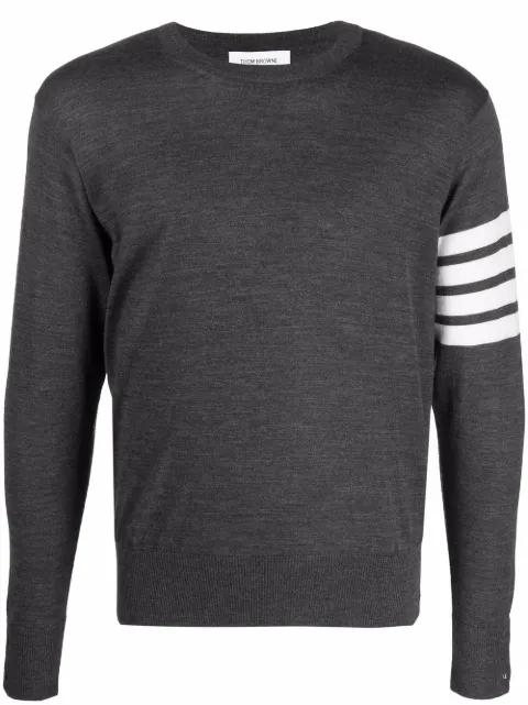 4-Bar crew-neck jumper by THOM BROWNE