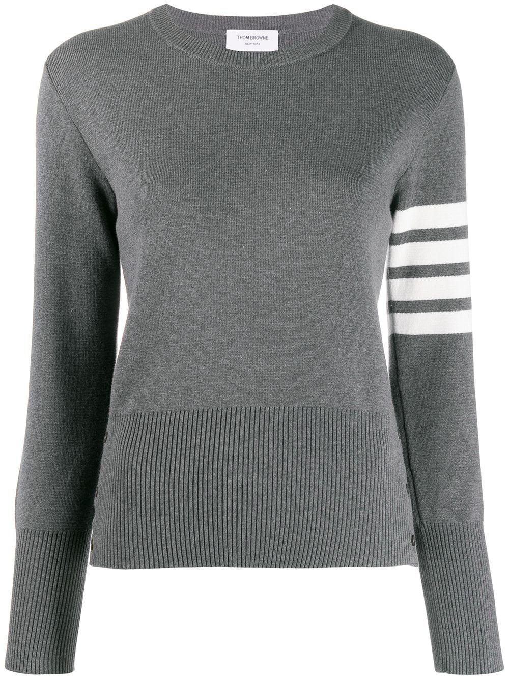 4-Bar crew-neck jumper by THOM BROWNE