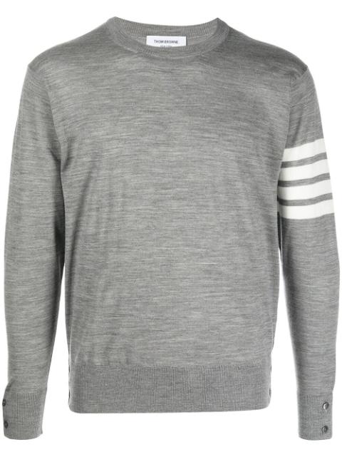 4-Bar crew neck jumper by THOM BROWNE