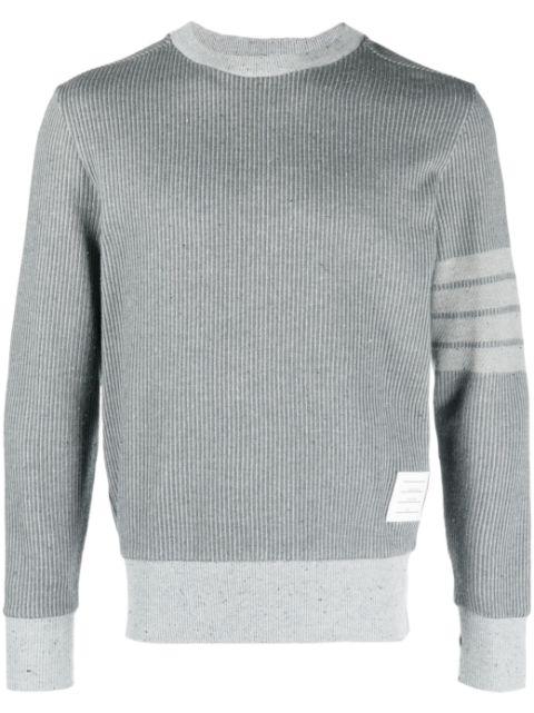 4-Bar crew-neck sweatshirt by THOM BROWNE