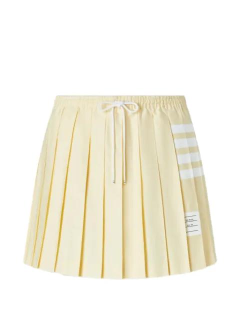 4-Bar drawstring pleated mini skirt by THOM BROWNE
