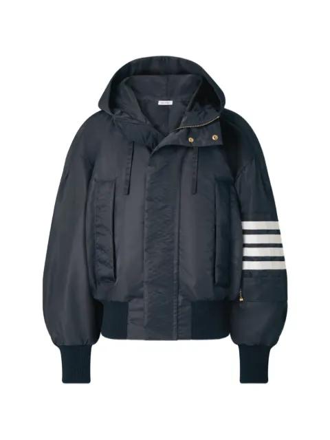 4-Bar hoodied jacket by THOM BROWNE