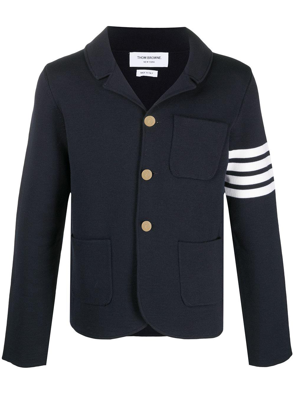 4-Bar knit blazer by THOM BROWNE