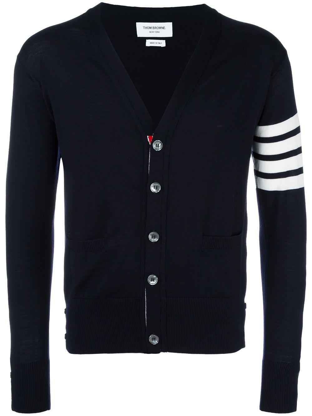 4-Bar knitted cardigan by THOM BROWNE