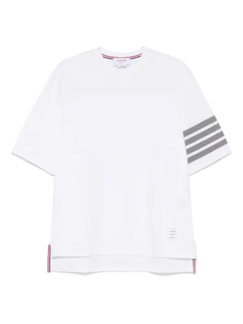 4-Bar mock-neck T-shirt by THOM BROWNE