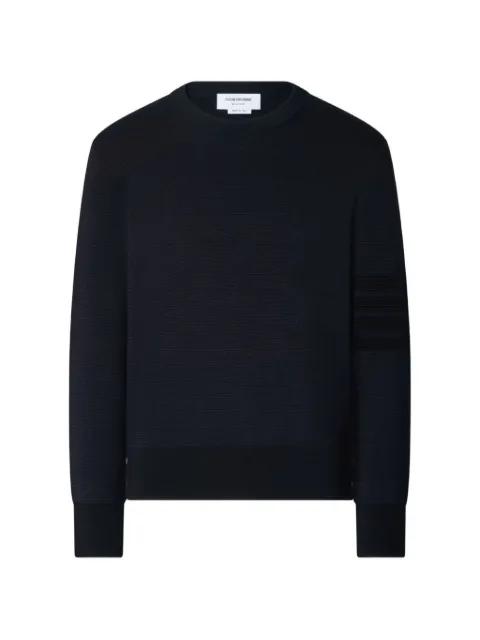 4-Bar ottoman-stitch sweatshirt by THOM BROWNE