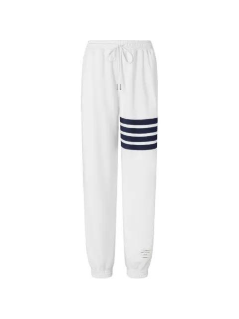 4-Bar piping track pants by THOM BROWNE