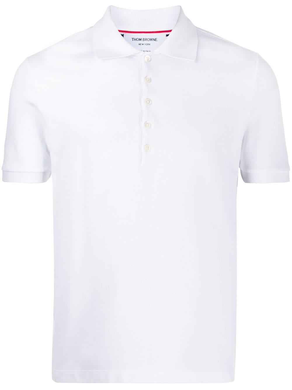 4-Bar piqué polo shirt by THOM BROWNE