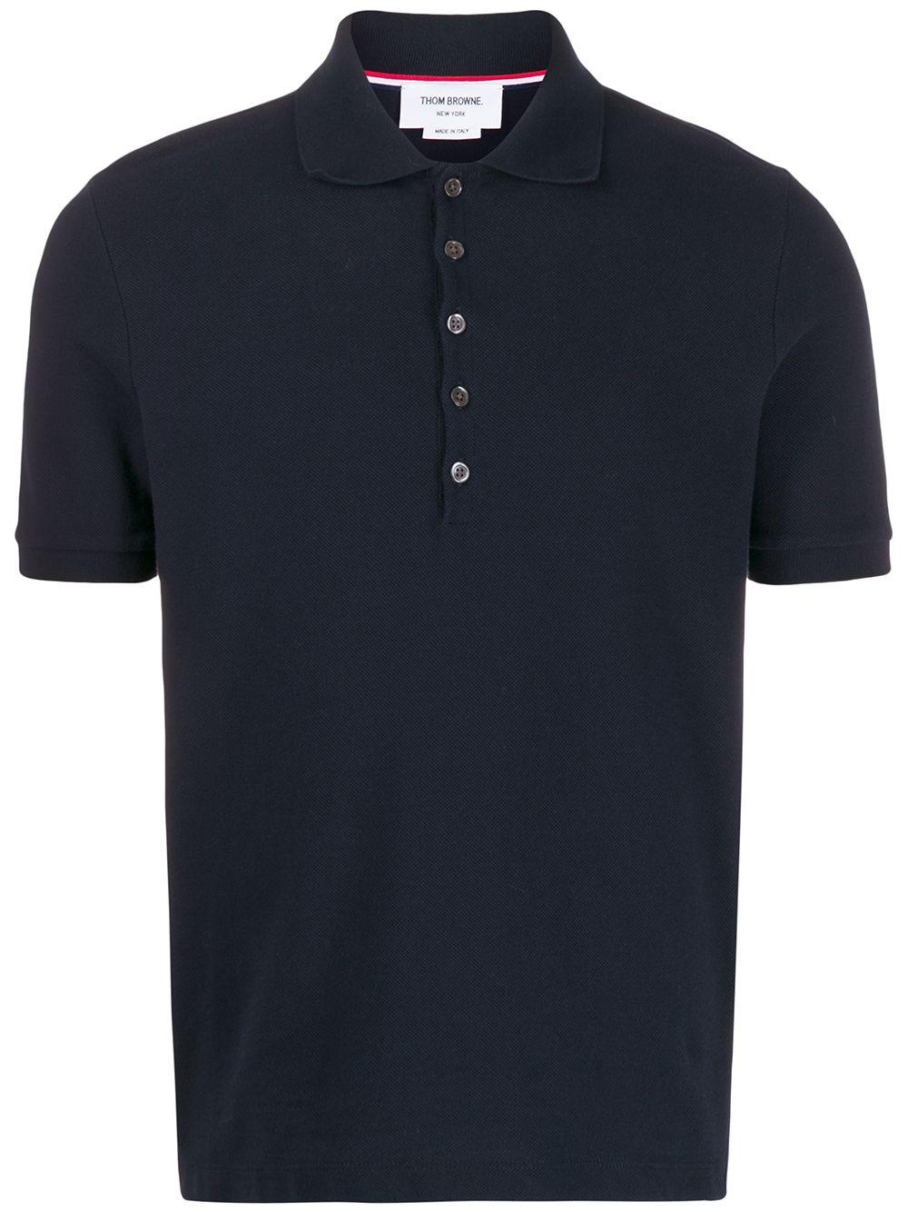4-Bar piqué polo shirt by THOM BROWNE