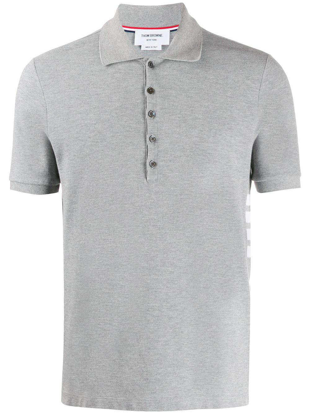 4-Bar piqué polo shirt by THOM BROWNE