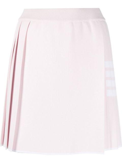 4-Bar pleated miniskirt by THOM BROWNE