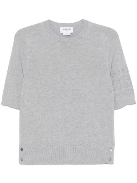 4-Bar pointelle T-skirt by THOM BROWNE