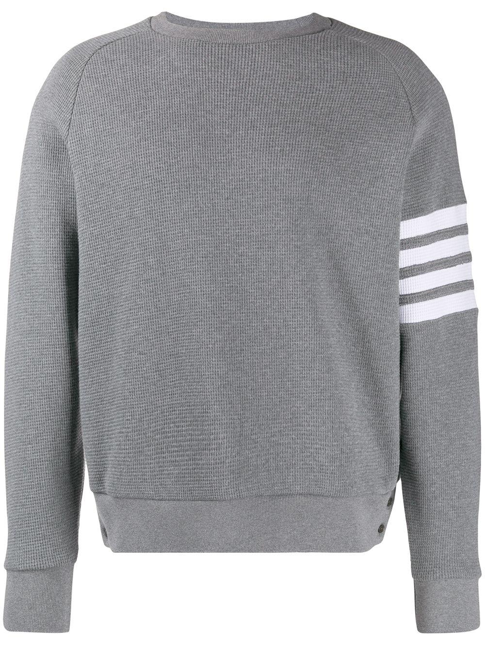 4-Bar raglan-sleeve sweatshirt by THOM BROWNE