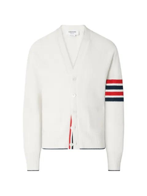 4-Bar relaxed-fit cardigan by THOM BROWNE