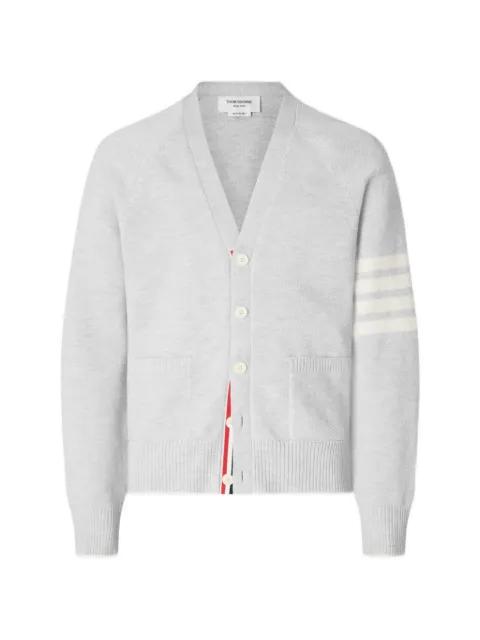 4-Bar relaxed-fit cardigan by THOM BROWNE