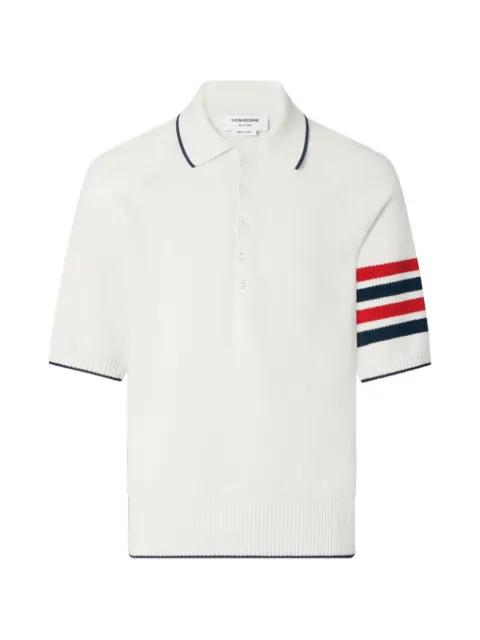 4-Bar relaxed-fit polo shirt by THOM BROWNE
