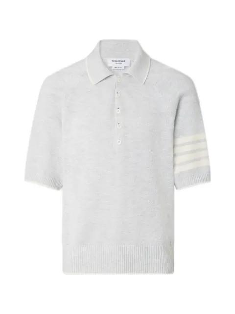 4-Bar relaxed-fit polo shirt by THOM BROWNE
