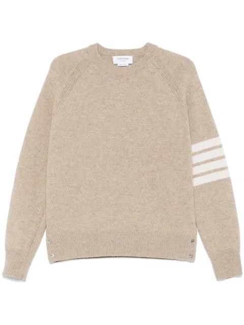 4-Bar shetland wool sweater by THOM BROWNE
