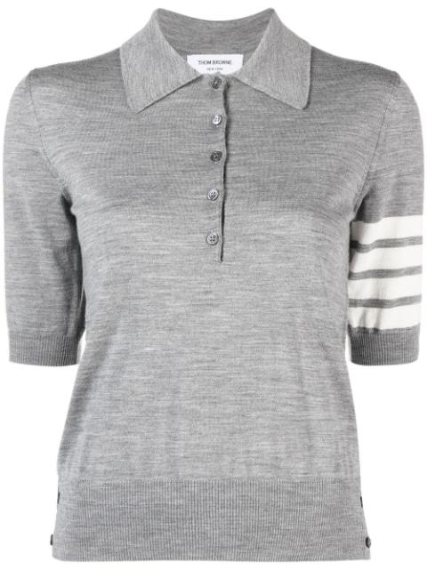 4-Bar short-sleeve polo shirt by THOM BROWNE
