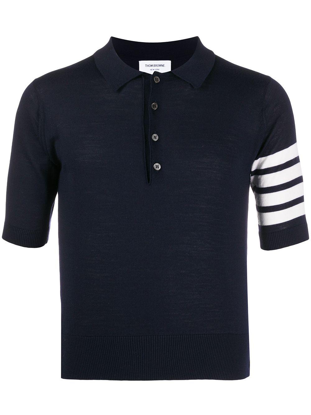 4-Bar short-sleeved polo shirt by THOM BROWNE