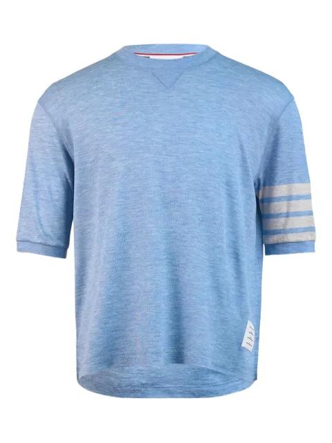 4-Bar stripe T-shirt by THOM BROWNE