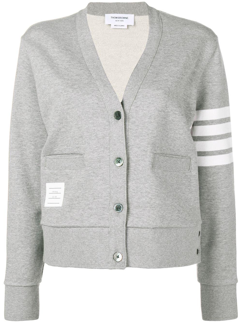 4-Bar stripe cardigan by THOM BROWNE