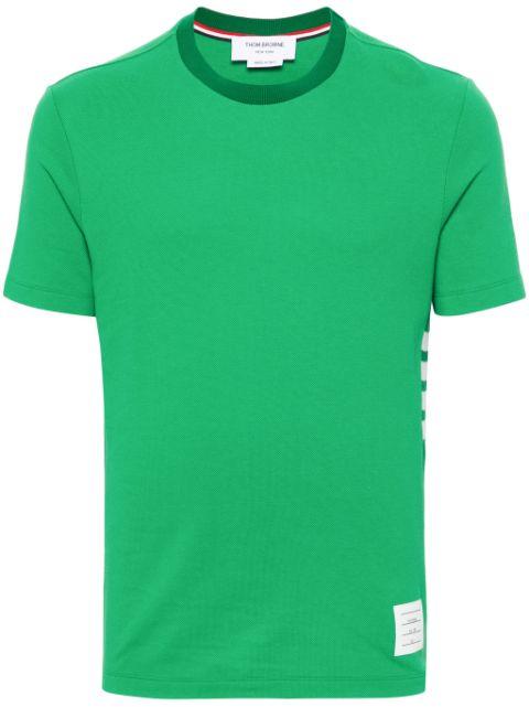 4-Bar stripe cotton T-shirt by THOM BROWNE
