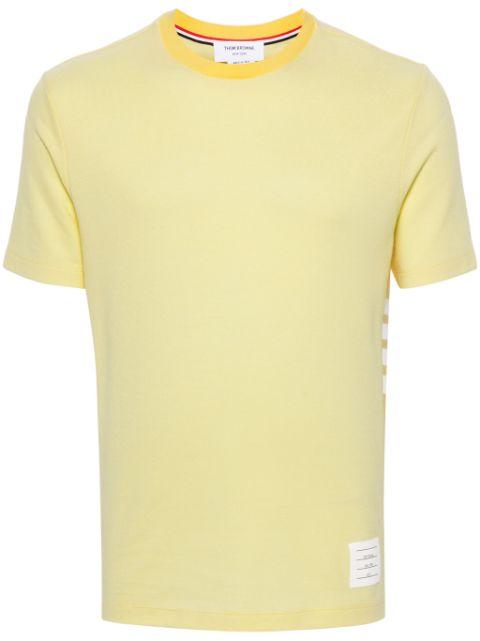 4-Bar stripe cotton T-shirt by THOM BROWNE