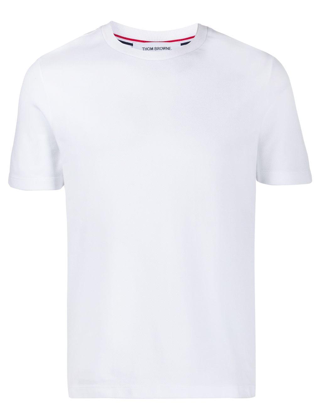 4-Bar stripe cotton T-shirt by THOM BROWNE