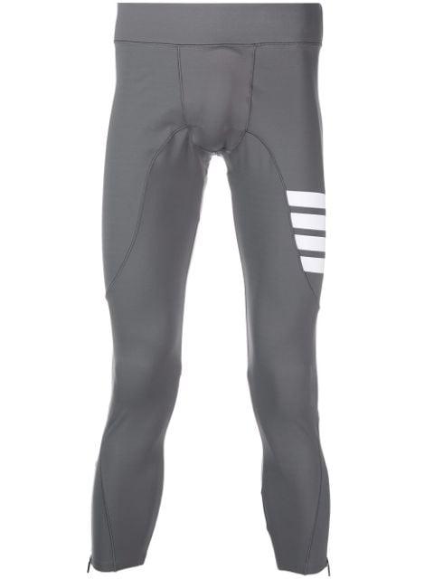 4-Bar stripe lightweight compression tights by THOM BROWNE