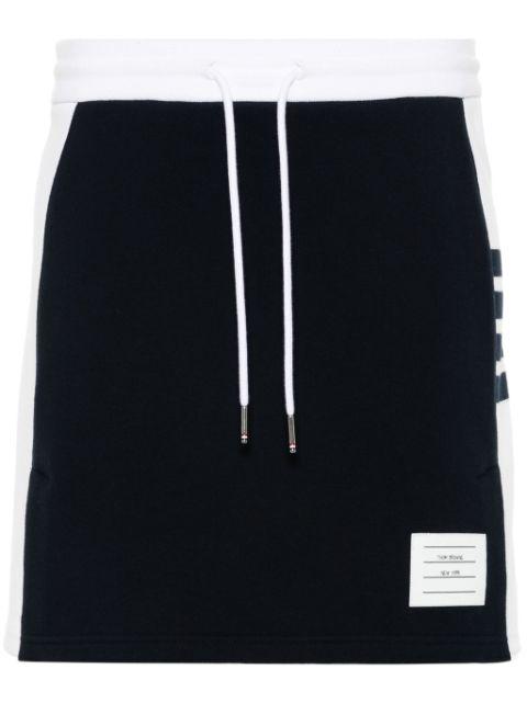 4 Bar-stripe mini skirt by THOM BROWNE