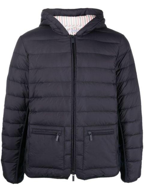 4-Bar stripe padded jacket by THOM BROWNE