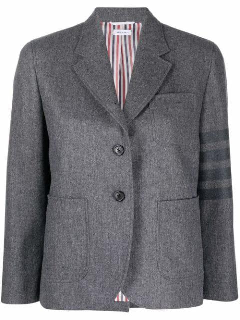 4-Bar stripe single-breasted blazer by THOM BROWNE