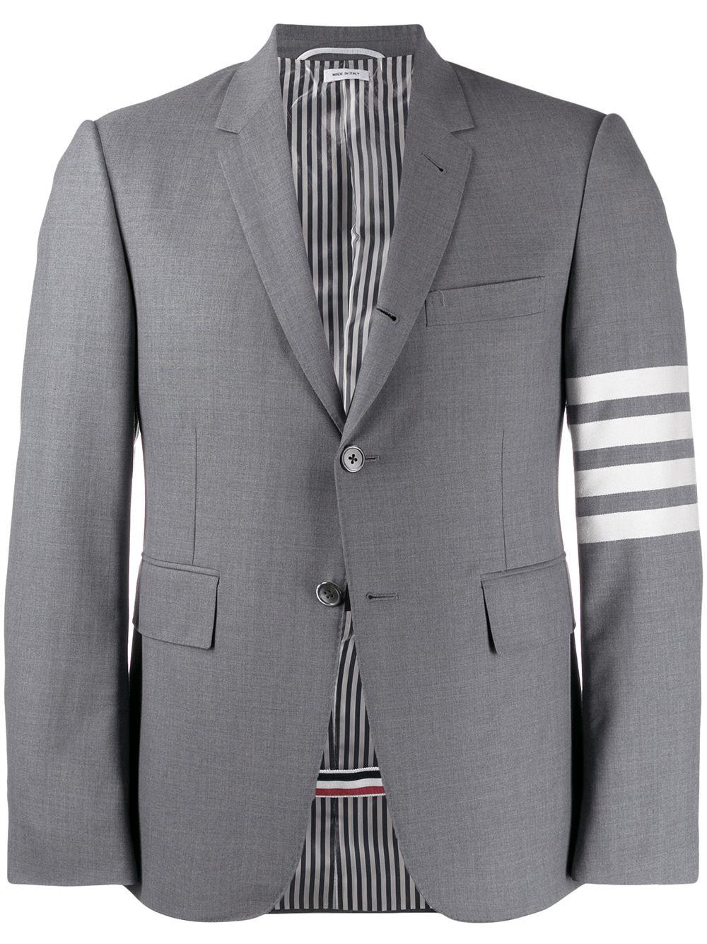 4-Bar stripe single-breasted blazer by THOM BROWNE