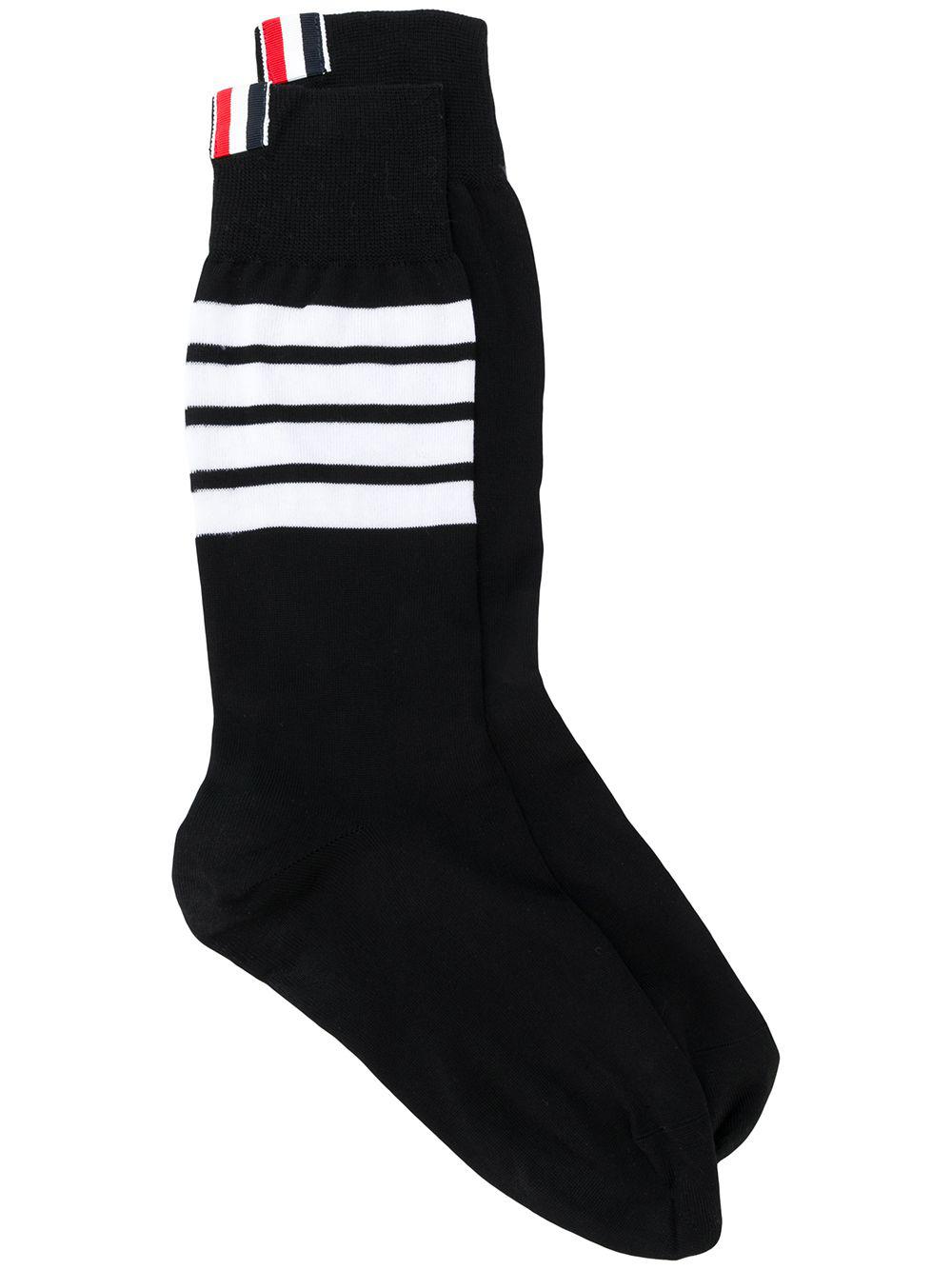 4-Bar stripe socks by THOM BROWNE