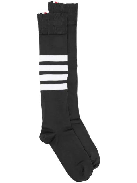 4-Bar stripe socks by THOM BROWNE