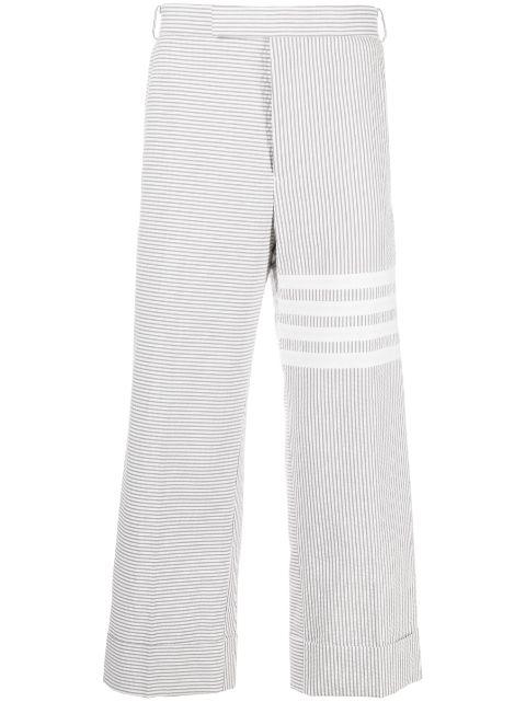 4-Bar stripe tailored trousers by THOM BROWNE
