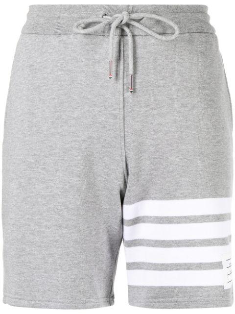 4-Bar stripe track shorts by THOM BROWNE