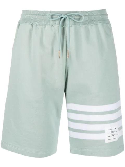 4-Bar stripe track shorts by THOM BROWNE