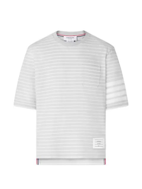 4-Bar striped T-shirt by THOM BROWNE