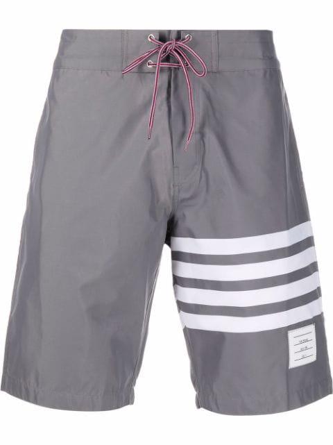 4-Bar swim shorts by THOM BROWNE