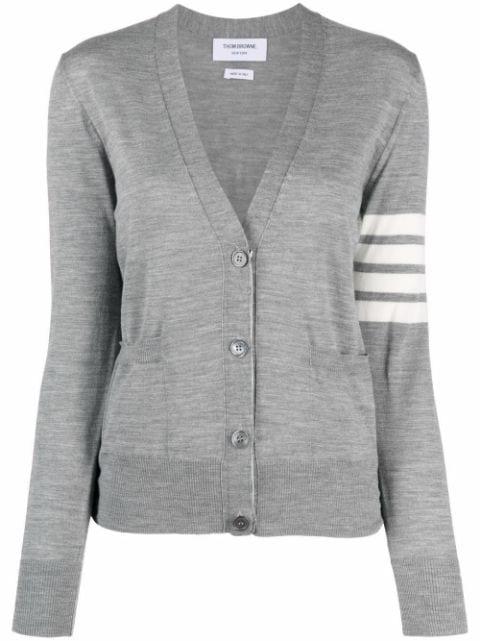 4-Bar wool cardigan by THOM BROWNE