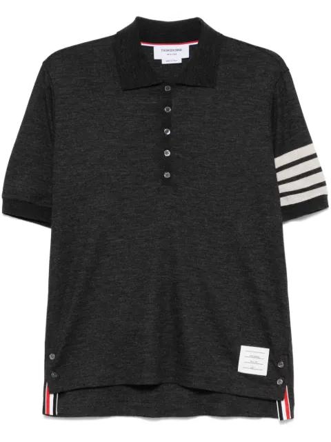 4-Bar wool polo shirt by THOM BROWNE