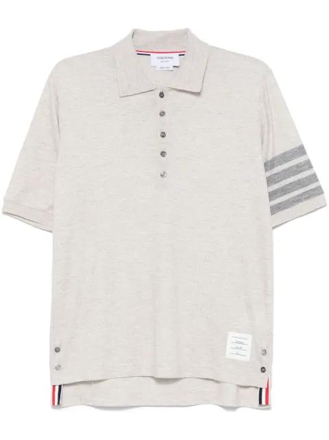4-Bar wool polo shirt by THOM BROWNE