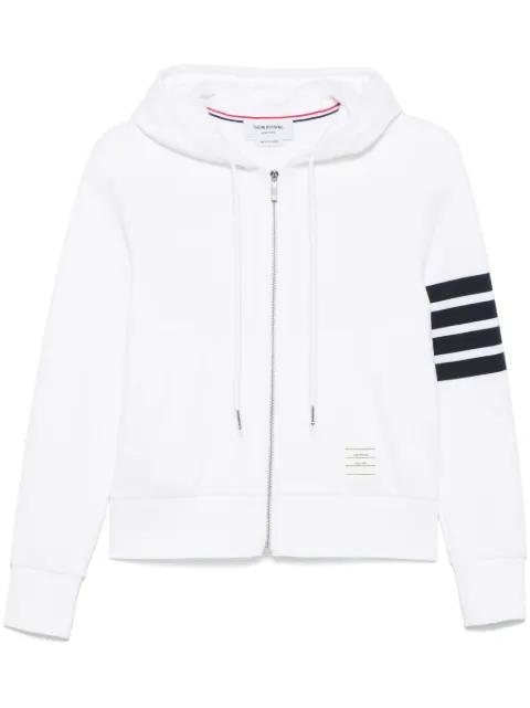 4-Bar zip-up hoodie by THOM BROWNE