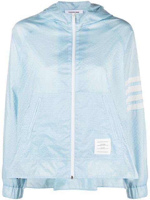 4-bar stripe light jacket by THOM BROWNE